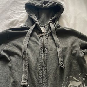 Graphic zip up hoodie